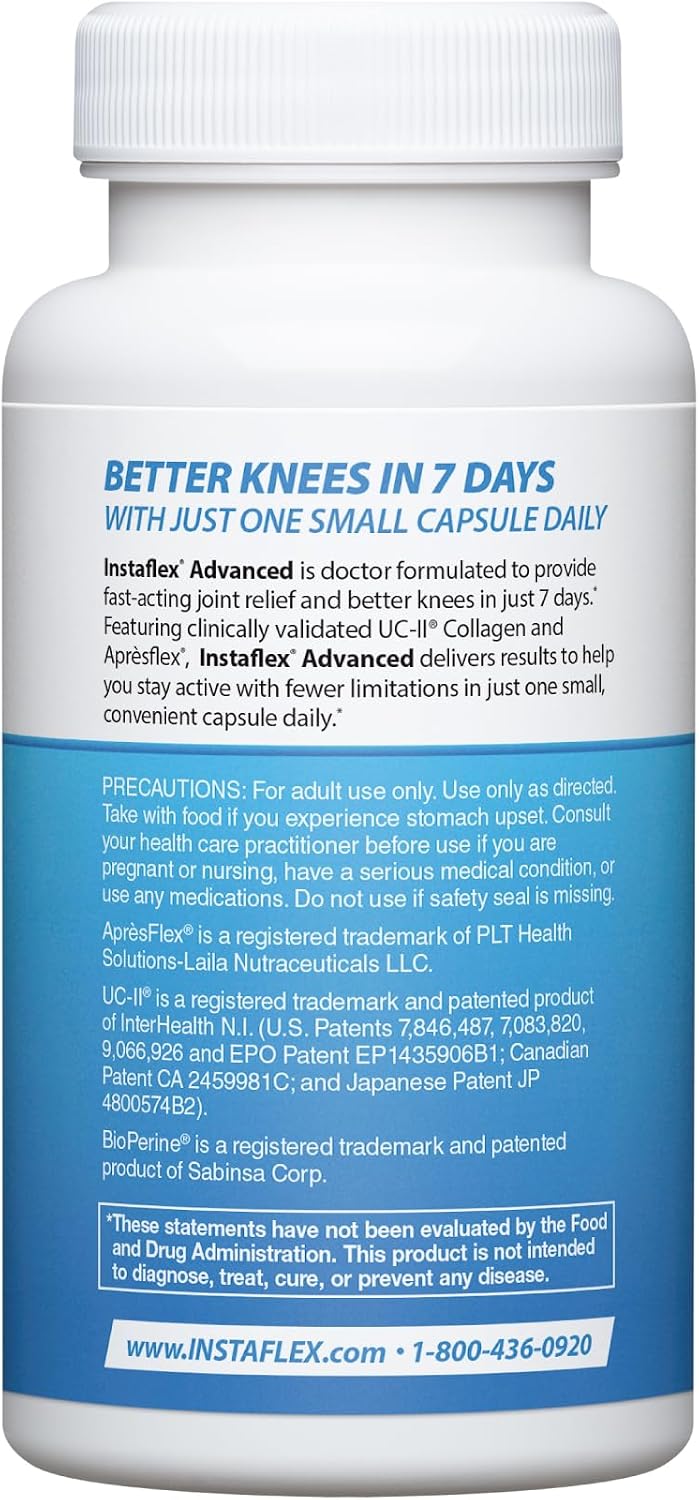 Instaflex Advanced Joint Supplements for Women and Men - 30 Count