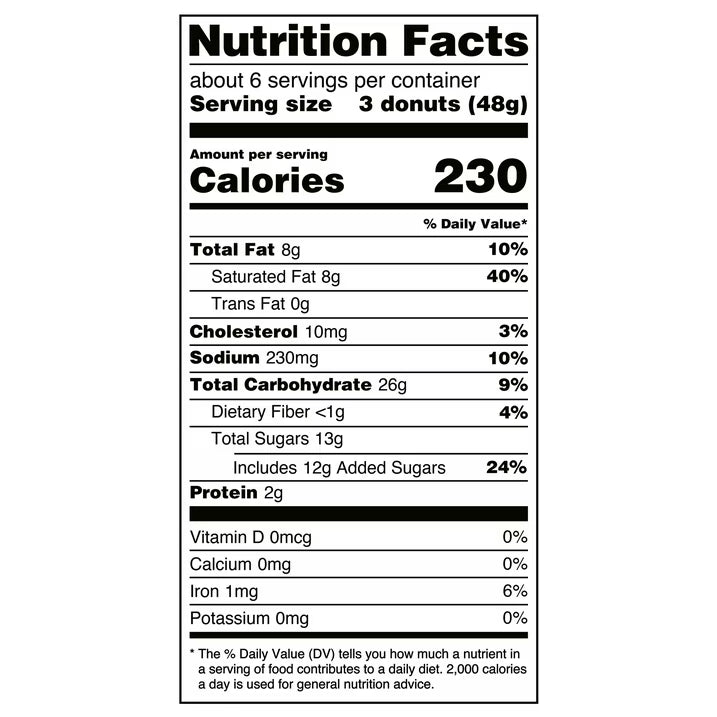 Great Value Frosted Mini Donuts, 10 oz