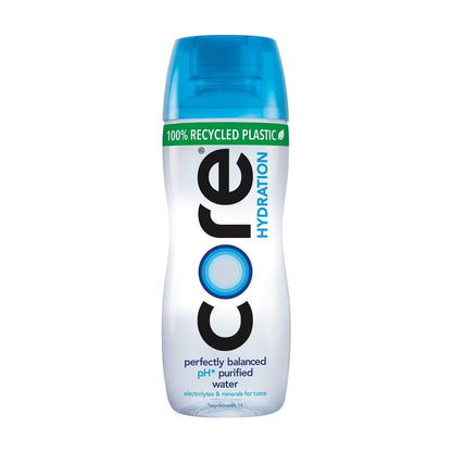 CORE Hydration Perfectly Balanced Drinking Water, 0.5 L (16.9 fl oz) Bottles, 6 Count Pack