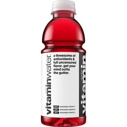 vitaminwater XXX Acai-Blueberry-Pomegranate Flavored Water Beverage, 20 fl oz Bottle, Nutrient Enhanced with Vitamins & Electrolytes