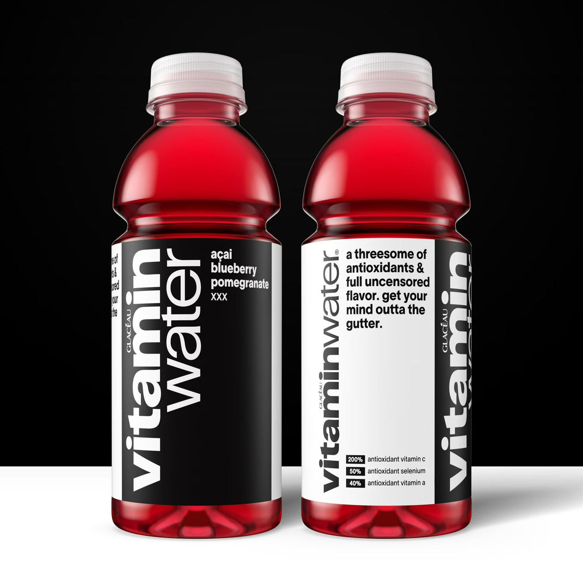 vitaminwater XXX Acai-Blueberry-Pomegranate Flavored Water Beverage, 16.9 fl oz Bottles, 6 Pack