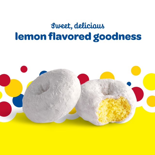 Wonder Summer Lemonade Flavored Mini Donuts, Shareable Lemon Donuts, 10 oz Bag