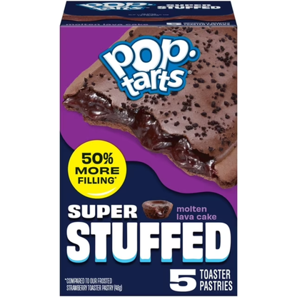 ( 2 PACK ) Pop-Tarts Super Stuffed Molten Lava Cake Toaster Pastries, 50% More Filling, Shelf-Stable, 10.9 oz (10 Count)
