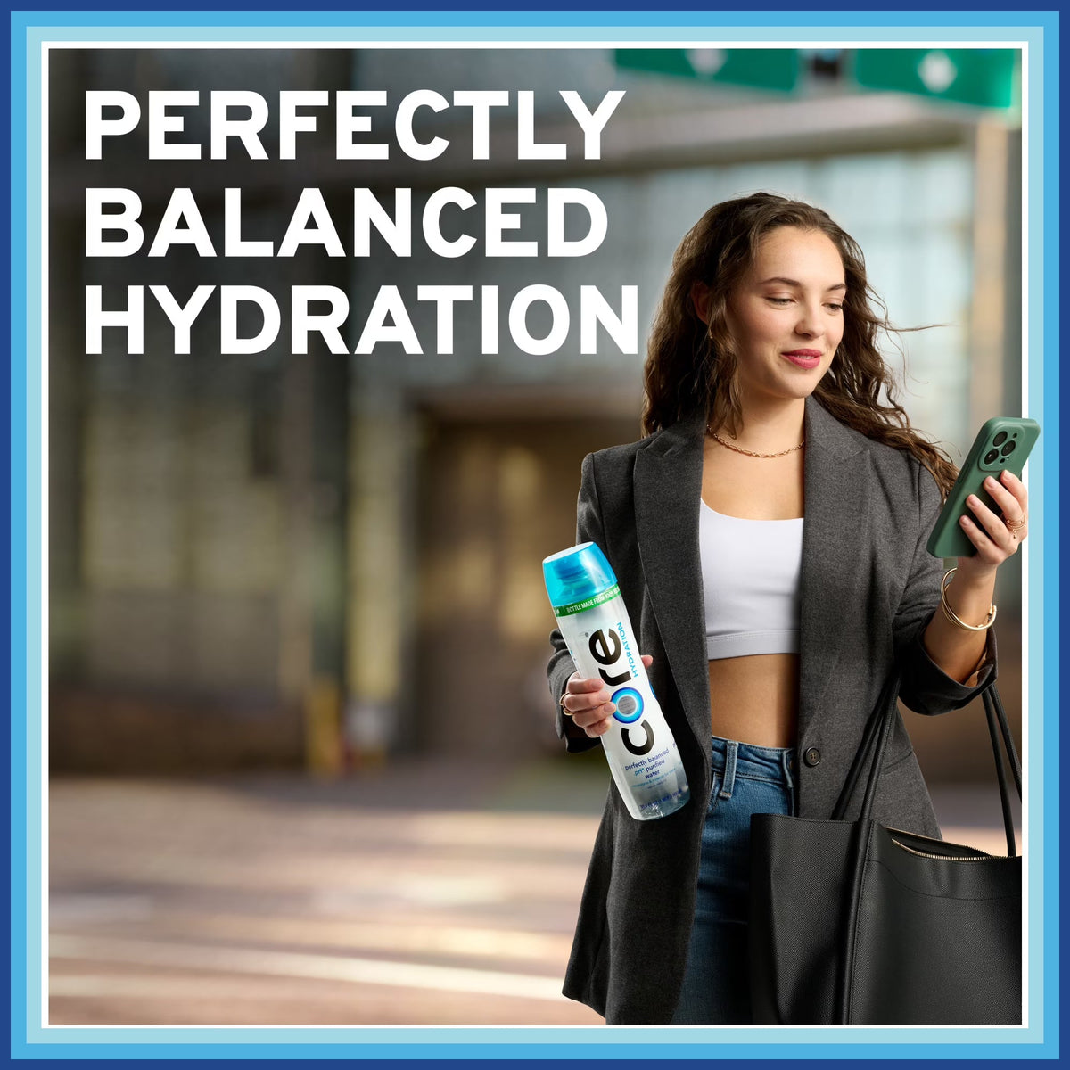 CORE Hydration Perfectly Balanced Drinking Water, 0.5 L (16.9 fl oz) Bottles, 6 Count Pack