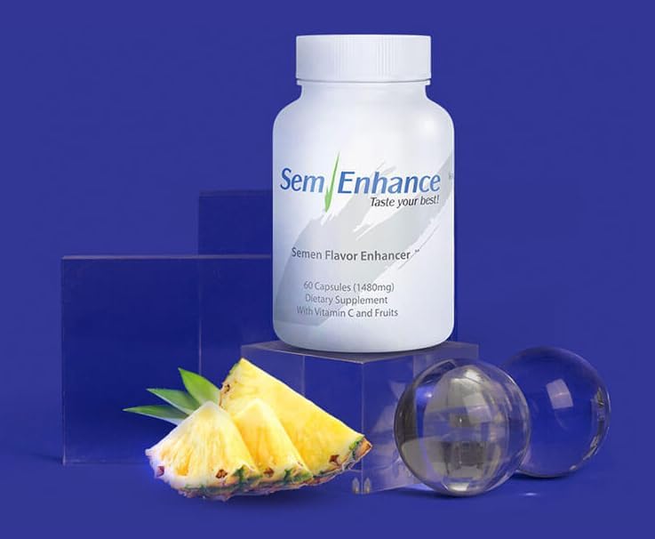 Make Your Semen Taste Fruity Men's Formula with Pineapple & Vitamin C - Fruit-Based Supplement for Men - 60 Capsules