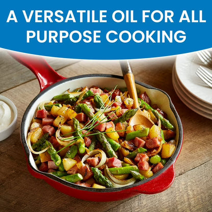 Crisco Pure Vegetable Oil, Premium Cooking Oil, Light & Neutral Flavor, 40 fl oz Bottle