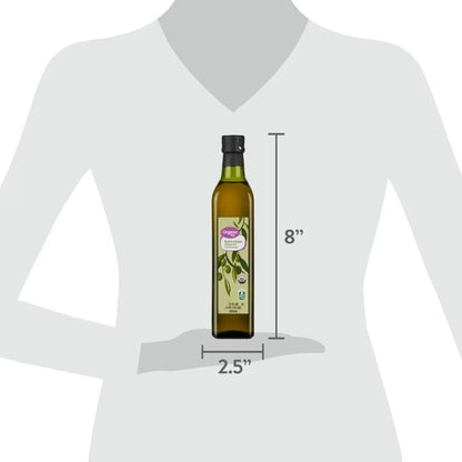 Great Value Organic Extra Virgin Olive Oil, 17 fl oz Bottle, Premium Organic Olive Oil for Cooking, Dressings & More