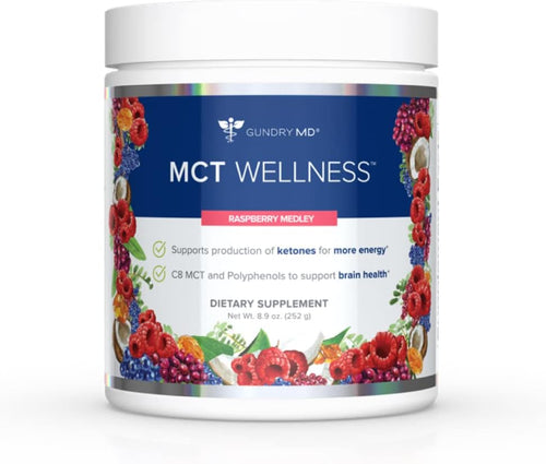 Gundry MD® MCT Wellness Powder, Raspberry Medley, 30 Servings 7.62 oz