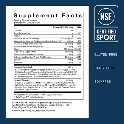 Nutrafol Men Hair Growth Supplements, Ages 18-49