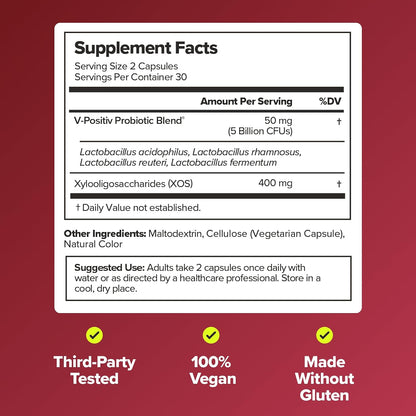 RO Vaginal Probiotics for Women, Healthy Odor & pH Balance, 2-Month Supply