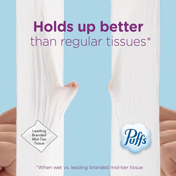 Puffs Ultra Soft Non-Lotion Tissues (8-Box Bundle) – Gentle Household Grocery Essential