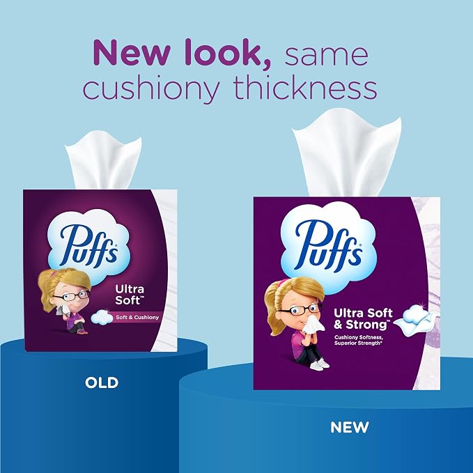 Puffs Ultra Soft Non-Lotion Tissues (8-Box Bundle) – Gentle Household Grocery Essential
