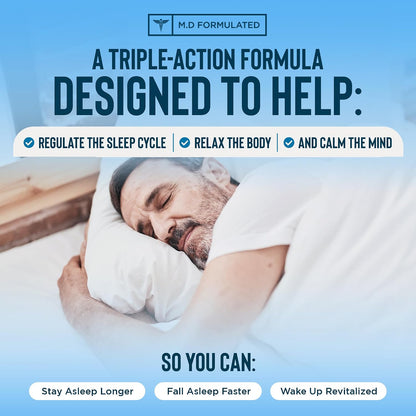 Relaxium Sleep Aid for Adults, 5mg Melatonin, Magnesium Glycinate, 30-Day