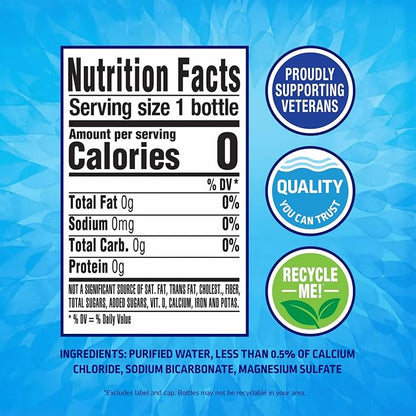Pure Life Bottled Drinking Water, 48 Pack, 8 Fl Oz Each, Purified Water Enhanced with Minerals, Crisp Refreshing Taste, Toy Story 5 Packaging