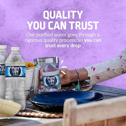 Pure Life Bottled Drinking Water, 48 Pack, 8 Fl Oz Each, Purified Water Enhanced with Minerals, Crisp Refreshing Taste, Toy Story 5 Packaging