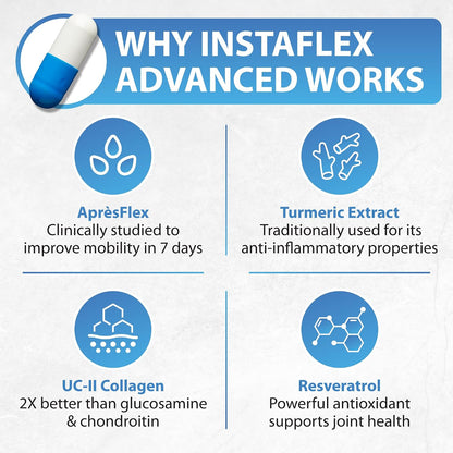 Instaflex Advanced Joint Supplements for Women and Men - 30 Count