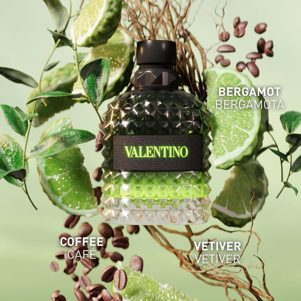 Valentino Uomo Born In Roma Green Stravaganza by Valentino for Men - 3.4 oz EDT Spray