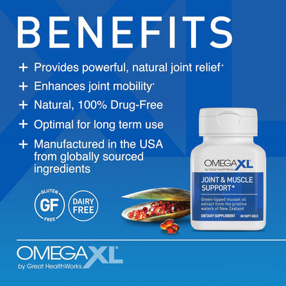 OmegaXL Joint Support Supplement, 120 Count