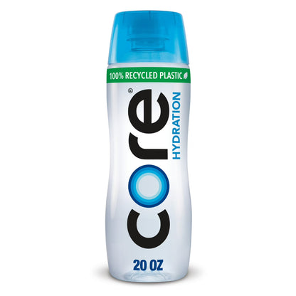 CORE Hydration Perfectly Balanced Water, 20 fl oz Bottle, pH 7.4, Purified Water with Electrolytes & Minerals, Cup Cap