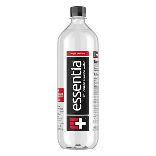 Essentia Ionized Alkaline Bottled Water, 1 Liter (34 fl oz), 99.9% Pure Water with Electrolytes