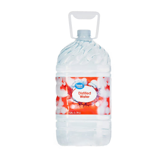 Great Value Distilled Water, 1 Gallon (128 fl oz), Purified Distilled Water for Household & Everyday Use