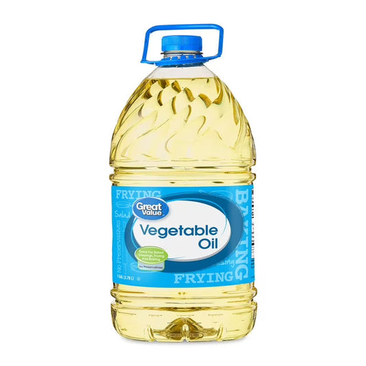 Great Value Vegetable Oil, Heart Healthy Cooking Oil, Versatile Frying & Baking Oil, 1 Gallon Bottle (128 fl oz)