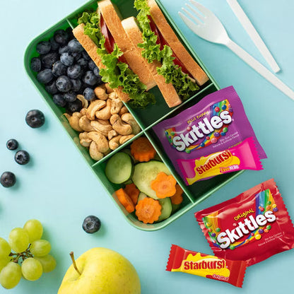 SKITTLES & STARBURST Fun Size Chewy Candy Variety Bag, Party Size, Assorted Fruit Flavored Candy, 20.13 oz Bulk Bag
