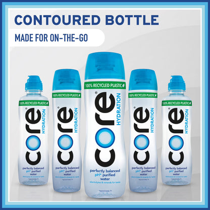 CORE Hydration Perfectly Balanced Water, 30.4 fl oz Bottle, Purified Drinking Water with Electrolytes & Minerals, pH 7.4