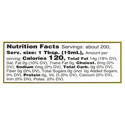 Great Value Extra Virgin Olive Oil, 101 fl oz Bottle, Premium Olive Oil for Cooking, Dressings, Marinades & Everyday Use