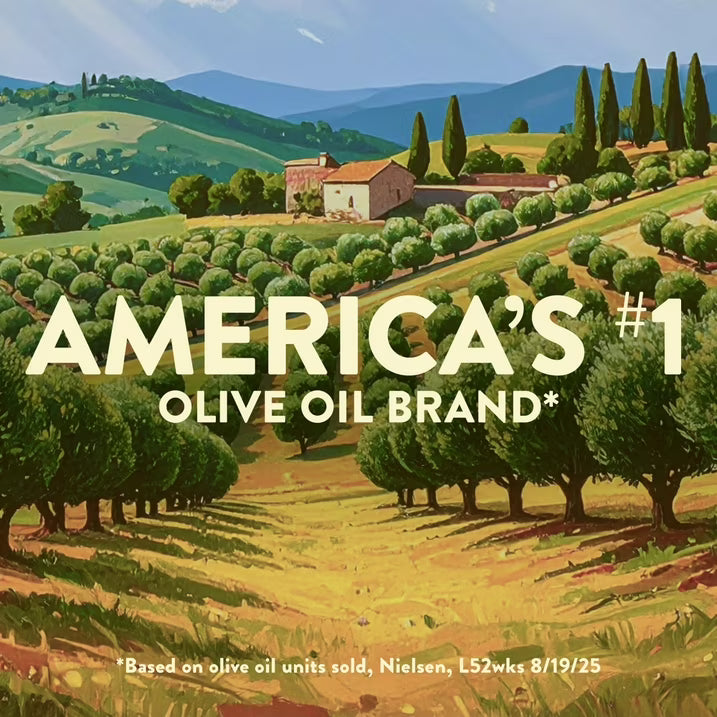 Pompeian Smooth Extra Virgin Olive Oil, Mild & Balanced Flavor, Premium Cooking Oil, 16 fl oz Bottle