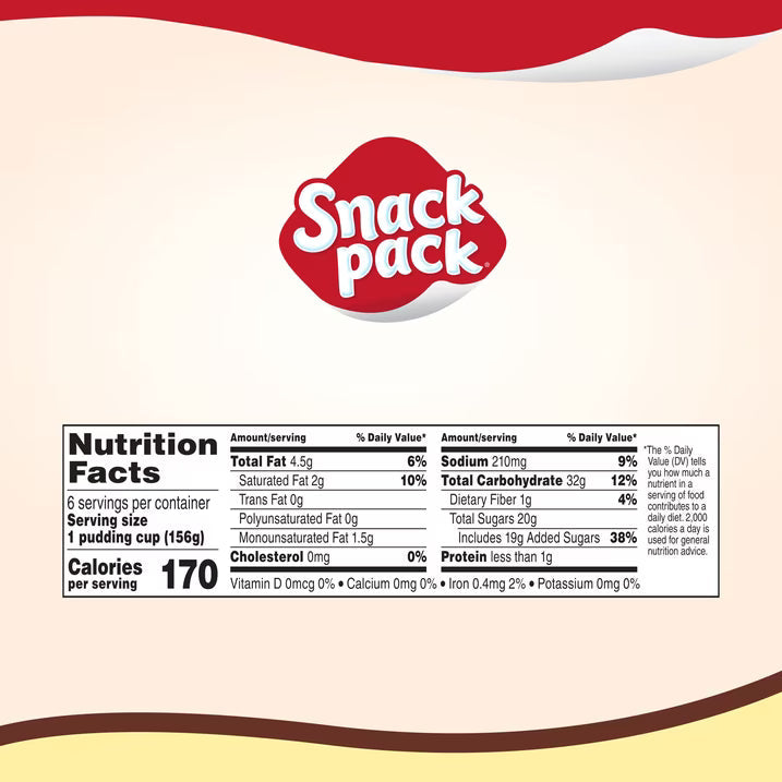 ( 2 PACK ) Snack Pack Super Size Vanilla Pudding, 5.5 oz Pudding Cups, 12 Count