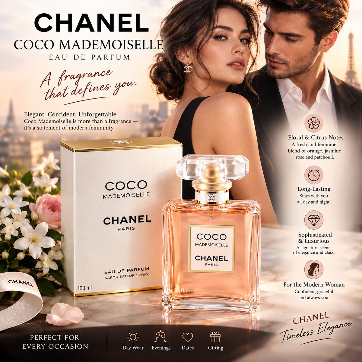 CHANEL Coco Mademoiselle 3.4 fl oz Women's Eau de Parfum