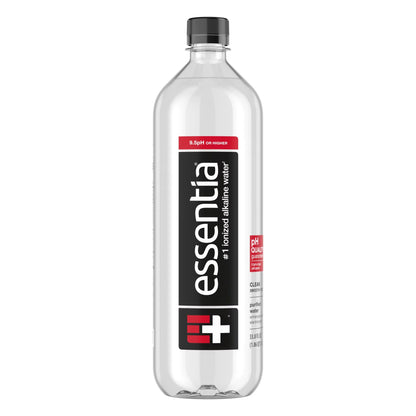 Essentia Ionized Alkaline Bottled Water, 1 Liter (34 fl oz), 99.9% Pure Water with Electrolytes