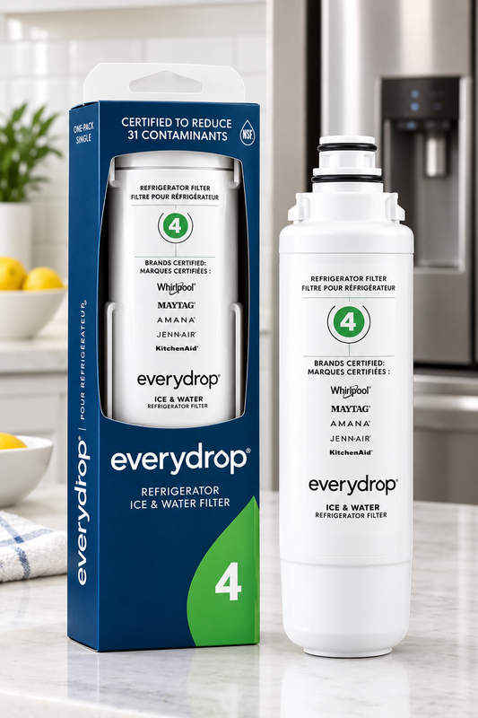 everydrop by Whirlpool Ice & Water Refrigerator Filter 4, Green, EDR4RXD1