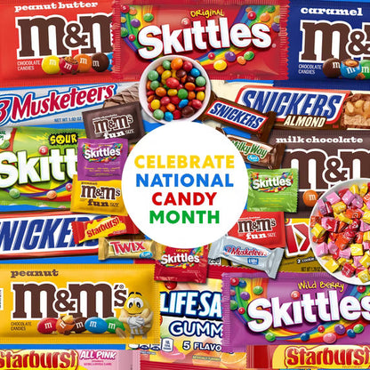 SNICKERS, TWIX & More Minis Chocolate Candy Bars Variety Pack, Assorted Mini Chocolate Candy, 8.31 oz Bag