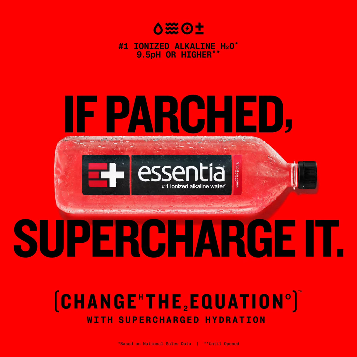 Essentia Ionized Alkaline Bottled Water, 1 Liter Bottles, 6 Pack, 99.9% Pure Water with Electrolytes
