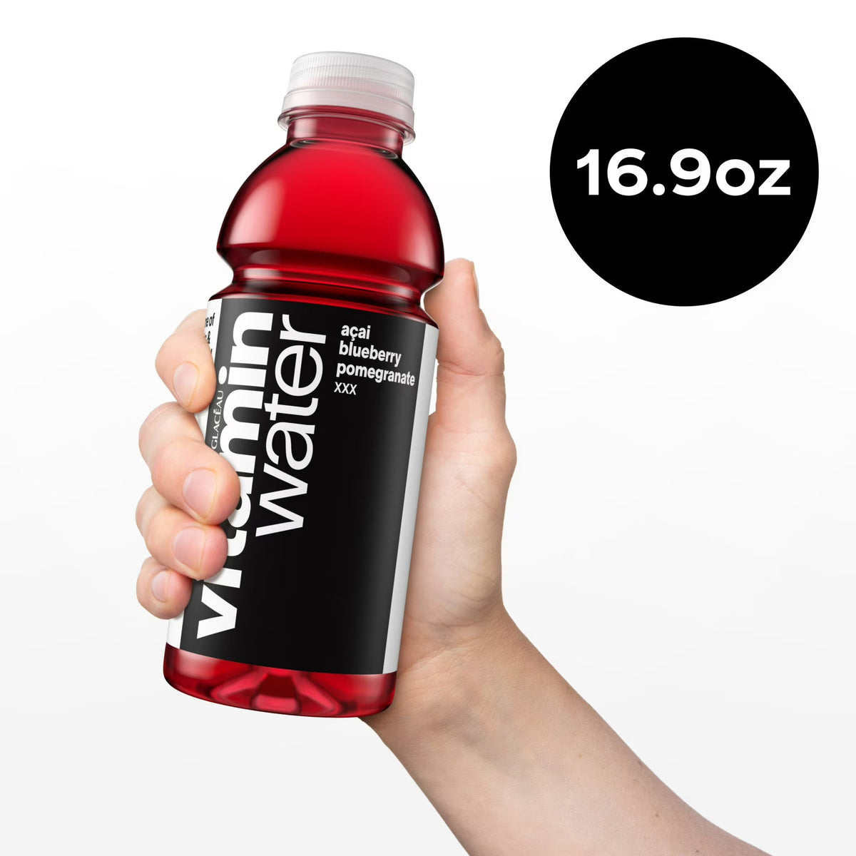 vitaminwater XXX Acai-Blueberry-Pomegranate Flavored Water Beverage, 16.9 fl oz Bottles, 6 Pack