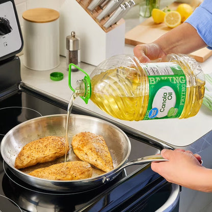Great Value Canola Oil, Heart Healthy Cooking Oil, High Smoke Point, 1 Gallon Bottle, 128 fl oz