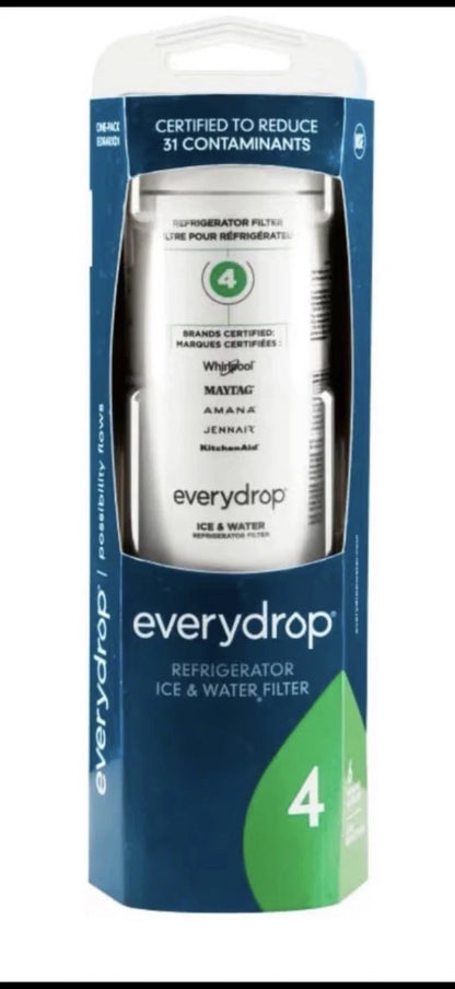 everydrop by Whirlpool Ice & Water Refrigerator Filter 4, Green, EDR4RXD1